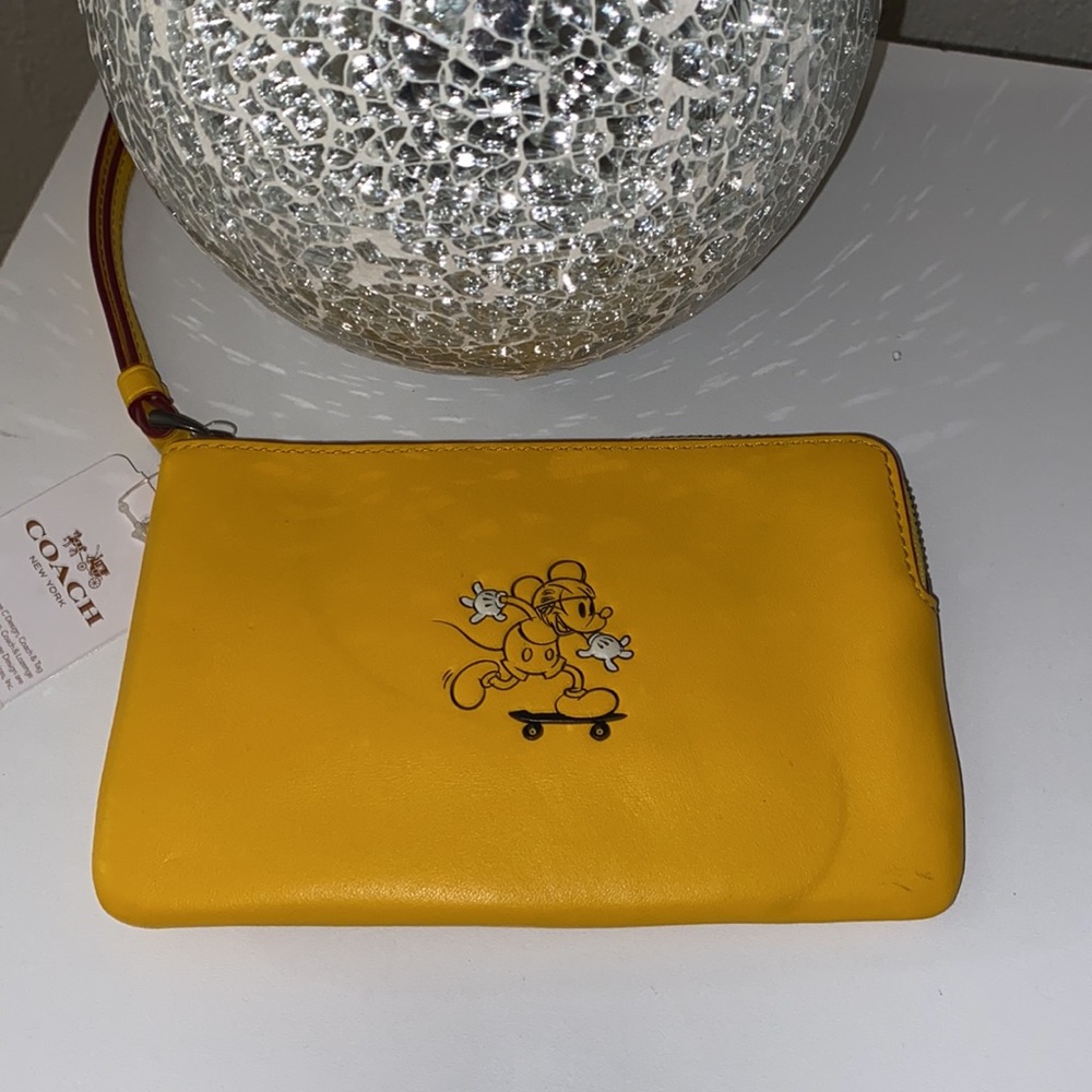 Coach + Mickey Mouse Wristlet